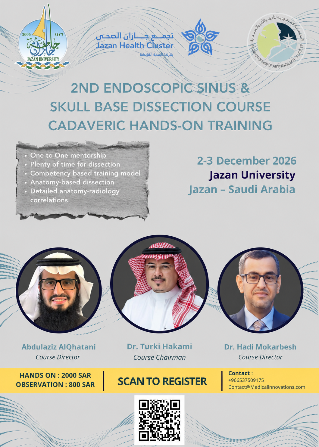 2nd Endoscopic Sinus & Skull Base Dissection Course poster