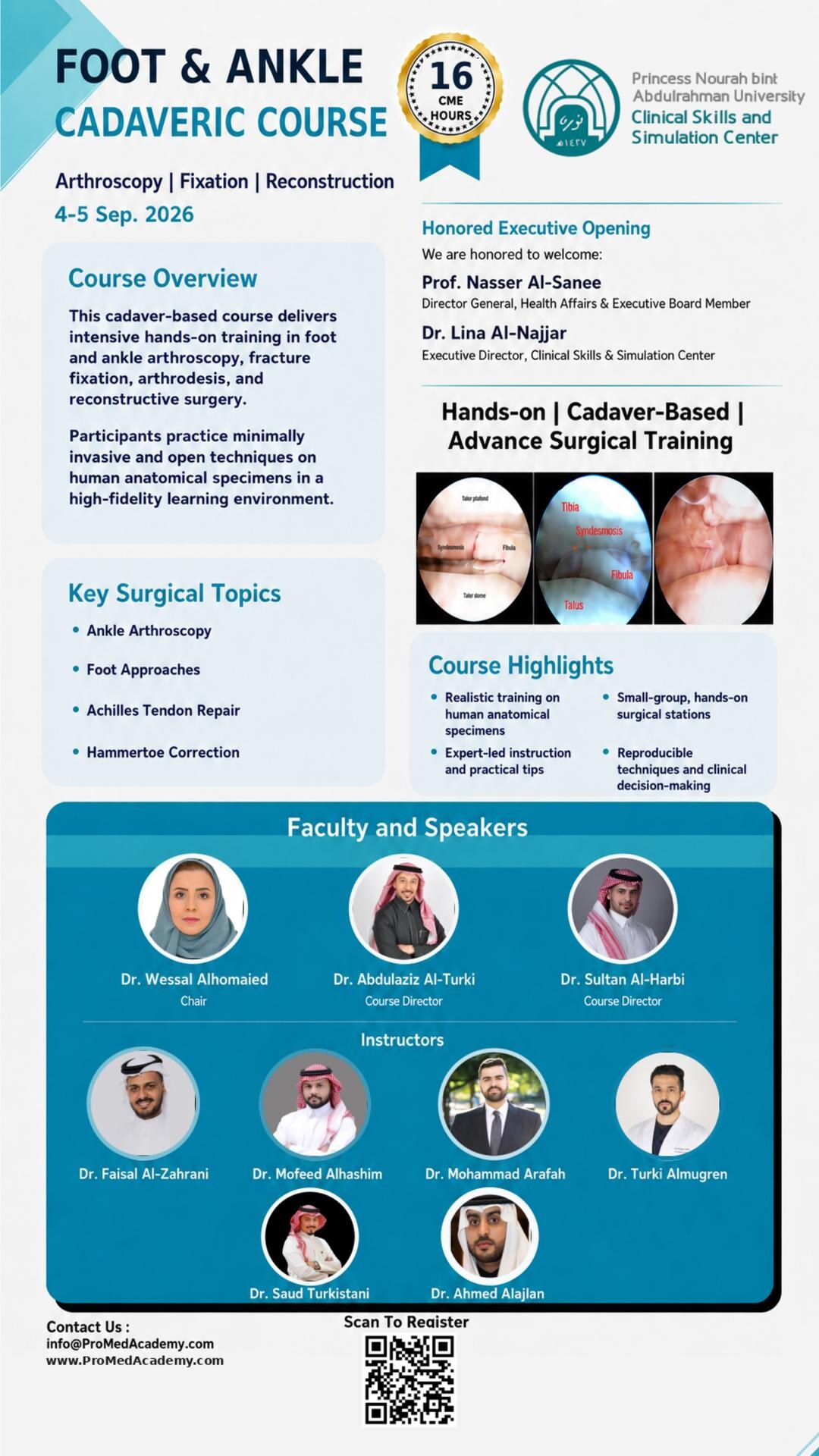 Foot & Ankle Cadaveric Course poster