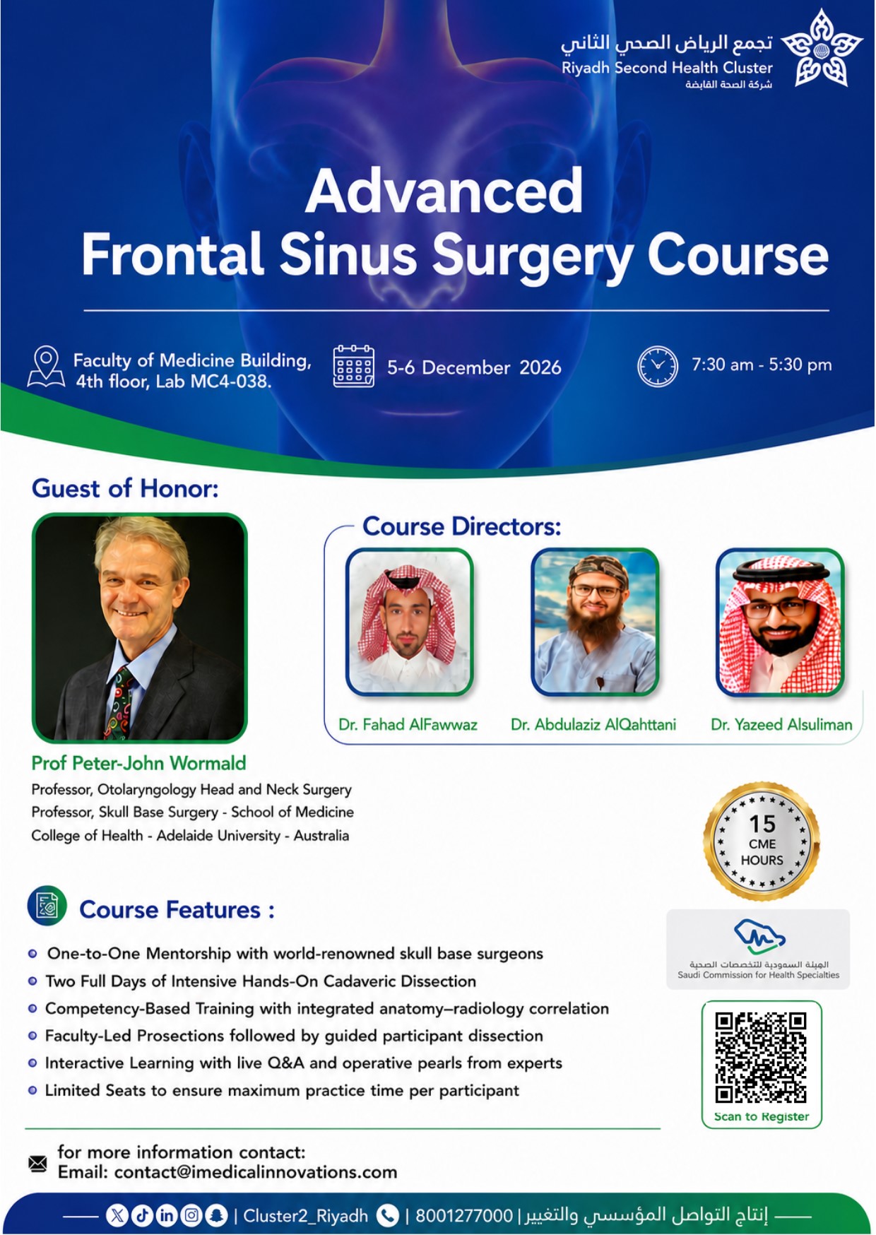 Advanced Frontal Sinus Surgery Course poster